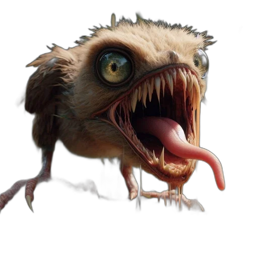 creature, animal, dragon, face, concept art, photorealistic, 3d render, fantasy art transparent PNG cut-out