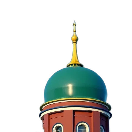 building, hat, crown, staff, 3d render, pixel art, concept art, photorealistic transparent PNG cut-out