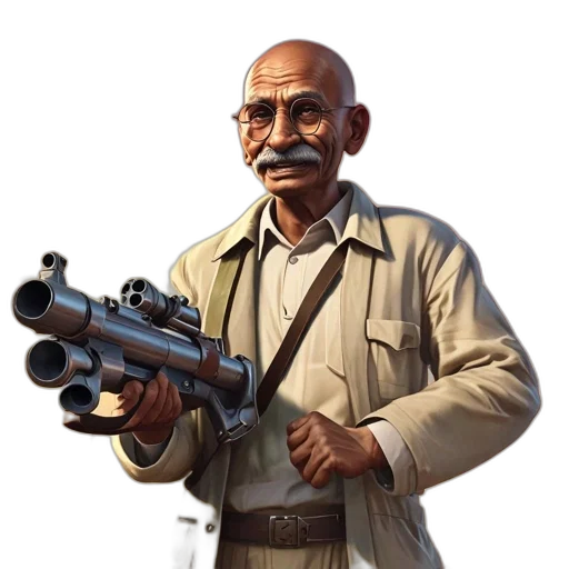 weapon, staff, animal, face, concept art, 3d render, pixel art, photorealistic transparent PNG cut-out
