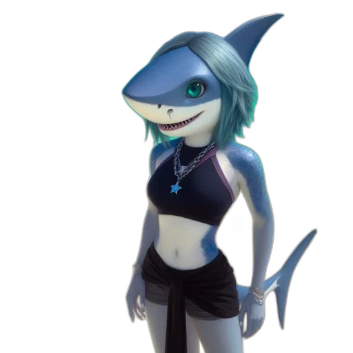 creature, staff, animal, 3d render, concept art, vaporwave, fantasy art, blue transparent PNG cut-out