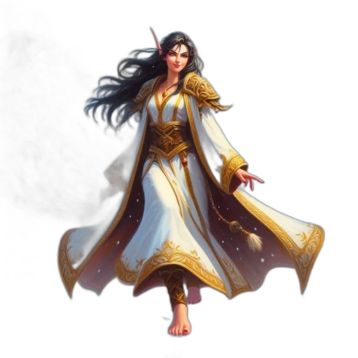 dress, dragon, fantasy art, concept art, pixel art, comic book art, golden, regal transparent PNG cut-out