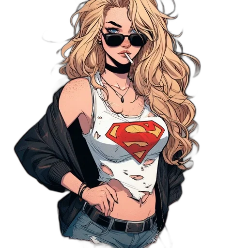 comic book art, cartoon, concept art, pixel art, animated, female, character, styled transparent PNG cut-out