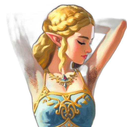 dress, jewelry, crown, fantasy art, concept art, pixel art, 3d render, golden transparent PNG cut-out