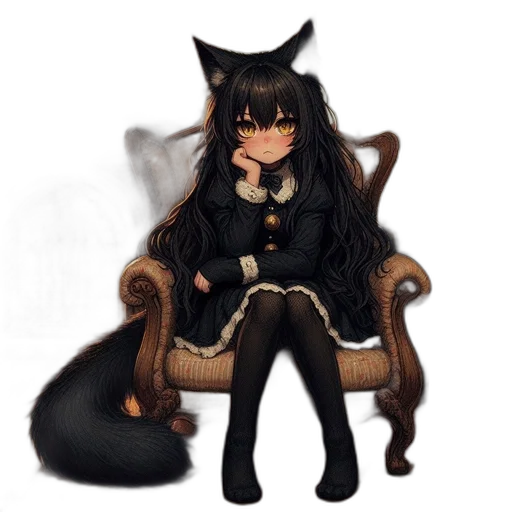 staff, creature, animal, furniture, fantasy art, pixel art, anime, watercolor transparent PNG cut-out