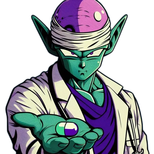 staff, concept art, pixel art, comic book art, cartoon, green, pastel, neon transparent PNG cut-out