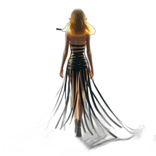 dress, jewelry, umbrella, staff, concept art, 3d render, fantasy art, photorealistic transparent PNG cut-out