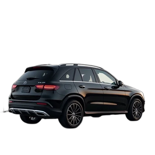 car, 3d render, black, mercedes transparent PNG cut-out