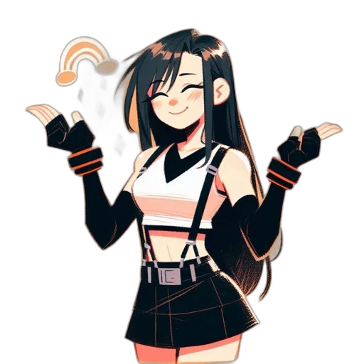 staff, jacket, anime, pixel art, cartoon, concept art, monochrome, dark transparent PNG cut-out