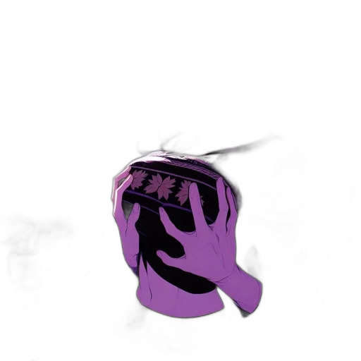 mask, umbrella, hat, weapon, vaporwave, 3d render, concept art, photorealistic transparent PNG cut-out