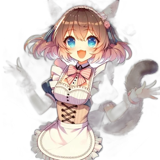 staff, creature, dress, animal, anime, pixel art, fantasy art, concept art transparent PNG cut-out