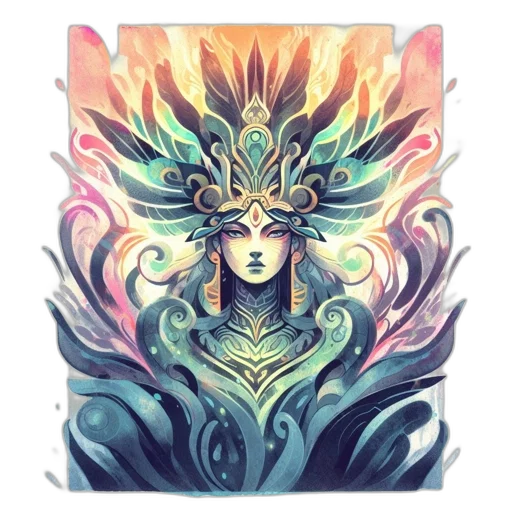 crown, dragon, mask, face, fantasy art, concept art, watercolor, pixel art transparent PNG cut-out