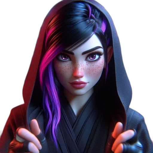 jacket, staff, face, weapon, concept art, fantasy art, cyberpunk, anime transparent PNG cut-out