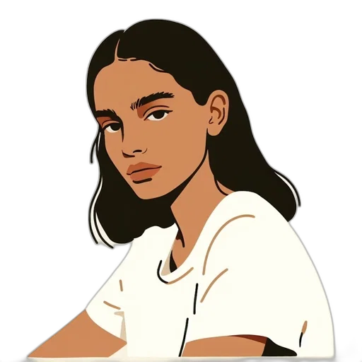 face, jewelry, hair, staff, cartoon, pixel art, anime, photorealistic transparent PNG cut-out