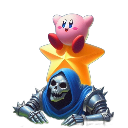 crown, weapon, staff, concept art, pixel art, 3d render, fantasy art, kirby transparent PNG cut-out