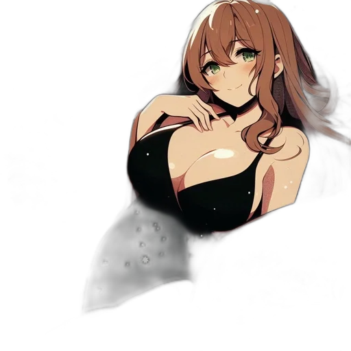 dress, mask, weapon, creature, anime, pixel art, concept art, cartoon transparent PNG cut-out
