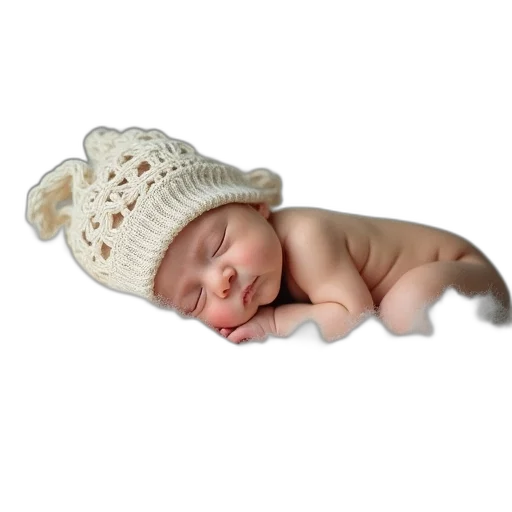hat, photorealistic, 3d render, baby transparent PNG cut-out