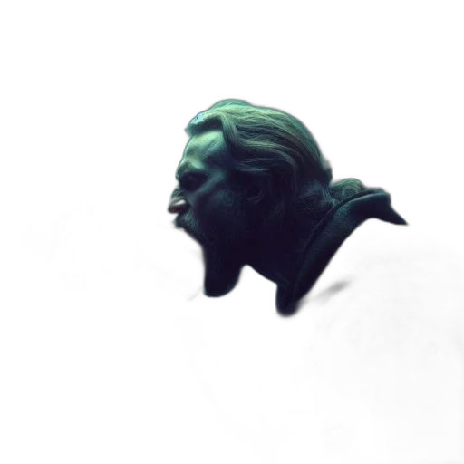 face, mask, staff, creature, concept art, 3d render, fantasy art, photorealistic transparent PNG cut-out