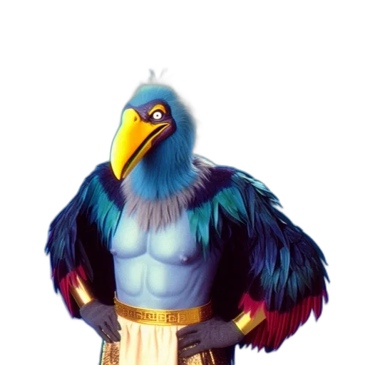 animal, creature, staff, jacket, concept art, pixel art, 3d render, fantasy art transparent PNG cut-out