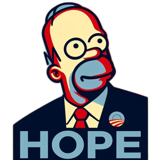 homer, simpson, donning, suit, tie, earth, pin, features transparent PNG cut-out