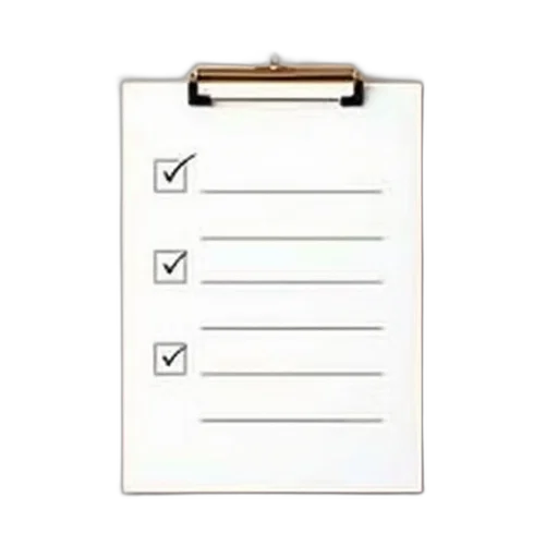 shopping, list, pad, three, lines transparent PNG cut-out