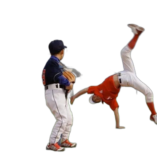 two, children, play, baseball, field, blue, seats, background transparent PNG cut-out