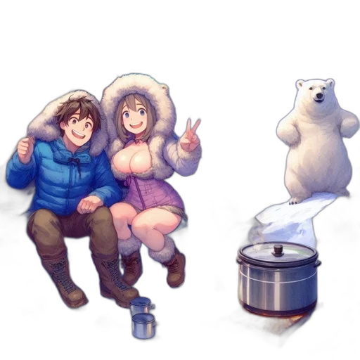 bottle, jacket, concept art, pixel art, watercolor, 3d render, snow, outer space transparent PNG cut-out
