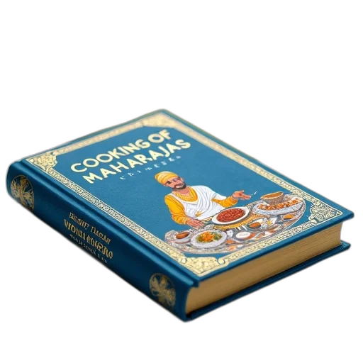 food, blue, book, gold, detailing, titled, cooking, maharajas transparent PNG cut-out