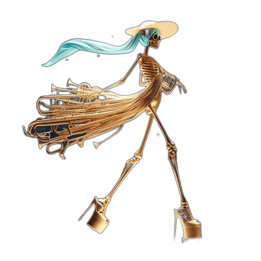 staff, jewelry, weapon, shoes, concept art, 3d render, fantasy art, golden transparent PNG cut-out
