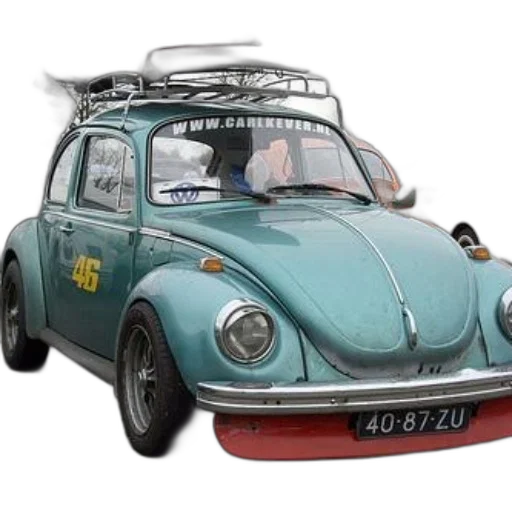 car, animal, 3d render, photorealistic, concept art, vintage, teal, volkswagen transparent PNG cut-out