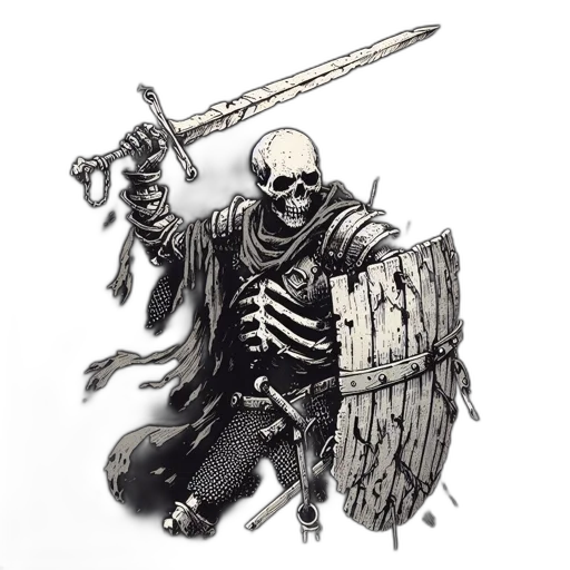 weapon, sword, staff, jacket, concept art, fantasy art, comic book art, pixel art transparent PNG cut-out