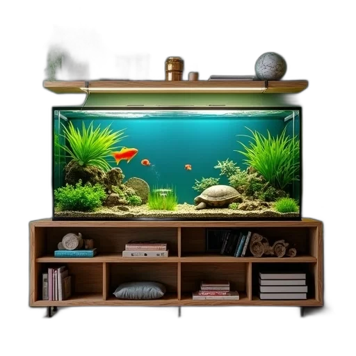 furniture, 3d render, photorealistic, concept art, fantasy art, underwater, modern, living transparent PNG cut-out