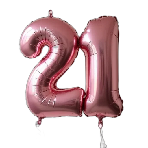 3d render, balloon, girl, birth, age transparent PNG cut-out