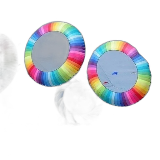 jewelry, umbrella, mask, 3d render, vaporwave, pastel, colorful, blue transparent PNG cut-out