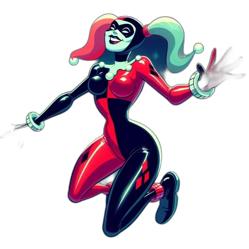 comic book art, concept art, cartoon, fantasy art, neon lights, neon, red, colorful transparent PNG cut-out
