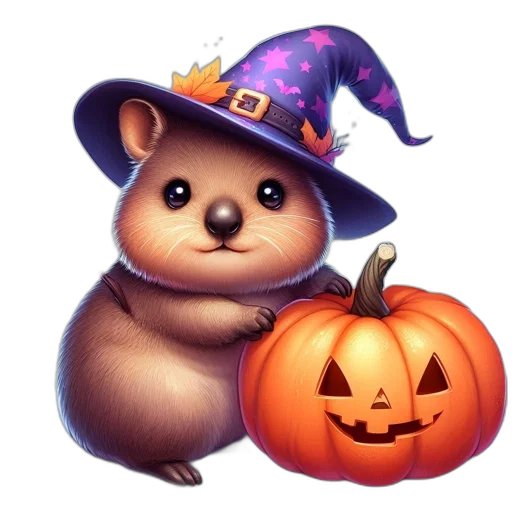 hat, animal, concept art, pixel art, fantasy art, photorealistic, animated, hamster transparent PNG cut-out