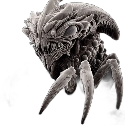 creature, mask, dragon, crown, concept art, fantasy art, 3d render, comic book art transparent PNG cut-out