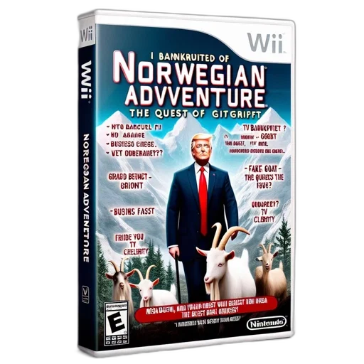 satirical, game, cover, spoofs, politics, featuring, donald, trump transparent PNG cut-out