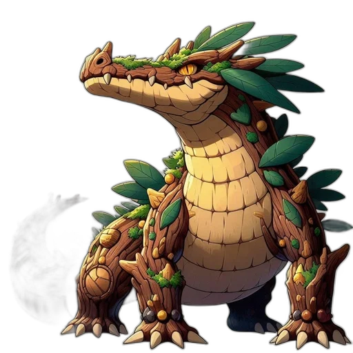 dragon, animal, creature, staff, concept art, fantasy art, pixel art, 3d render transparent PNG cut-out