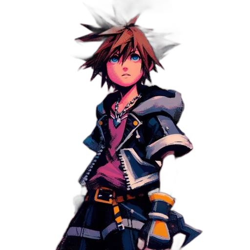 sword, weapon, jacket, staff, concept art, pixel art, 3d render, fantasy art transparent PNG cut-out
