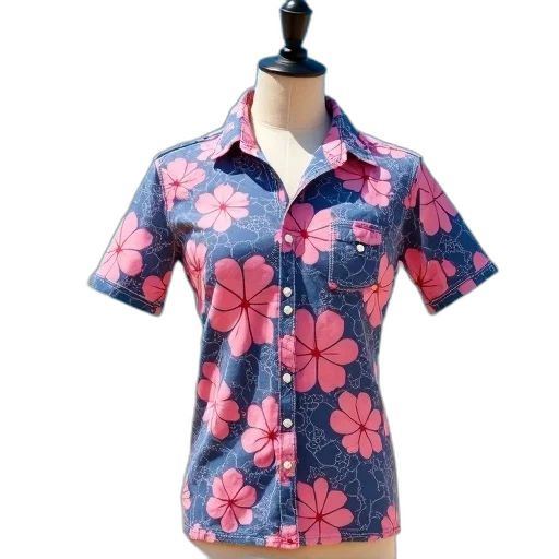dress, jacket, vaporwave, mannequin, wearing, short-sleeved, shirt, vibrant transparent PNG cut-out