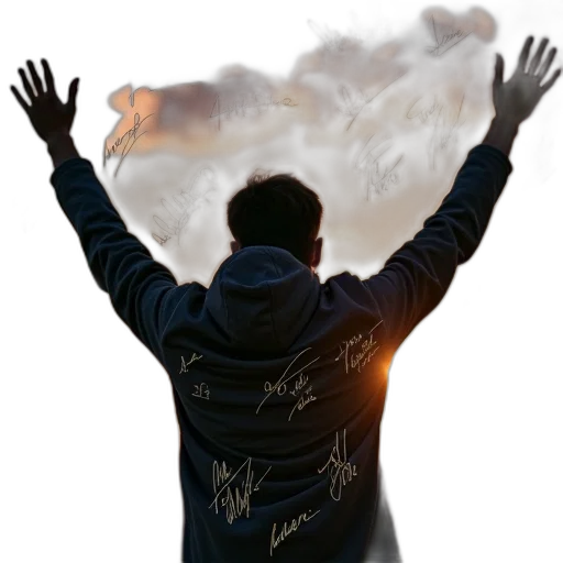 jacket, photorealistic, concept art, fantasy art, watercolor, fog, fire, second transparent PNG cut-out