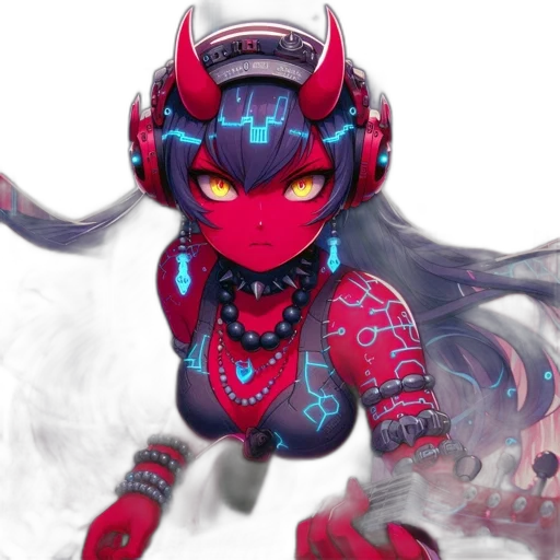 robot, concept art, fantasy art, 3d render, pixel art, red, unconventional, performer transparent PNG cut-out
