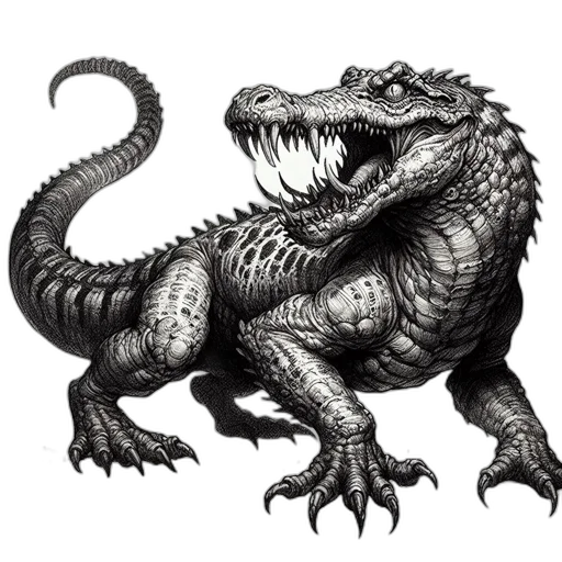 dragon, creature, animal, concept art, fantasy art, photorealistic, pixel art, monochrome transparent PNG cut-out