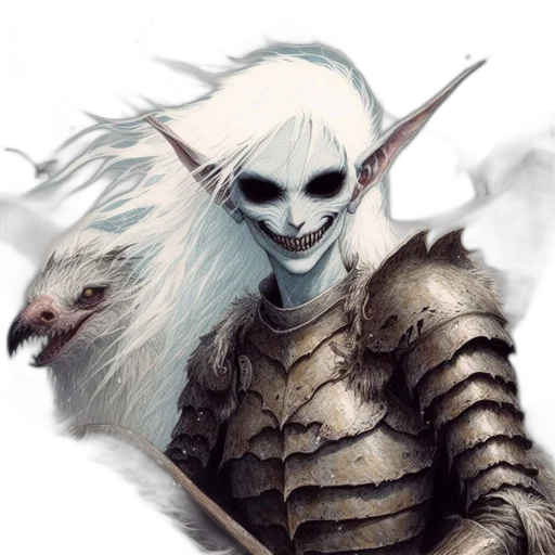 dragon, mask, sword, face, fantasy art, concept art, comic book art, pixel art transparent PNG cut-out