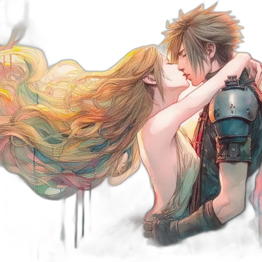 watercolor, fantasy art, concept art, anime, fire, outer space, fog, underwater transparent PNG cut-out