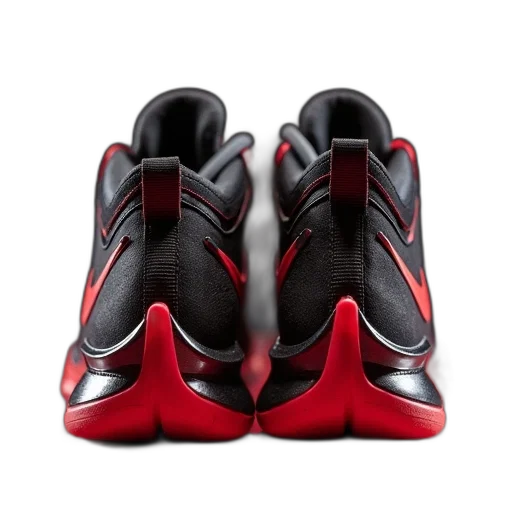 shoes, 3d render, back, view transparent PNG cut-out