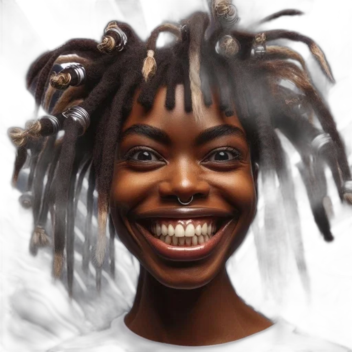 face, hair, creature, crown, photorealistic, concept art, oil painting, comic book art transparent PNG cut-out