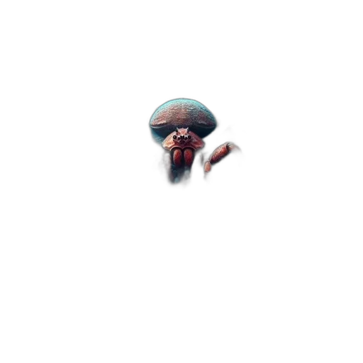 creature, hat, face, hair, pixel art, 3d render, concept art, metallic transparent PNG cut-out