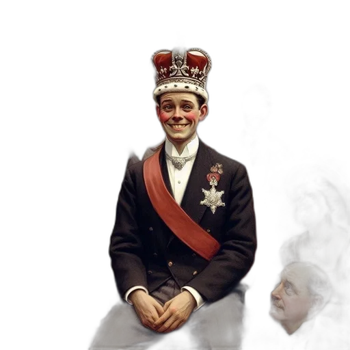 crown, staff, face, mask, concept art, photorealistic, 3d render, fantasy art transparent PNG cut-out