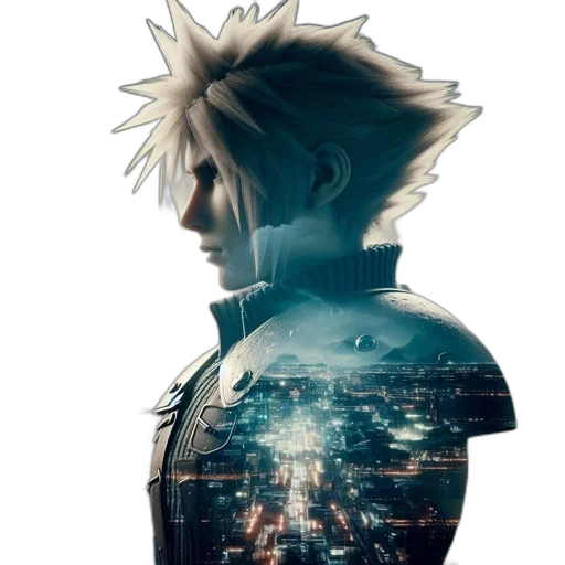 jacket, mask, creature, face, concept art, cyberpunk, fantasy art, comic book art transparent PNG cut-out